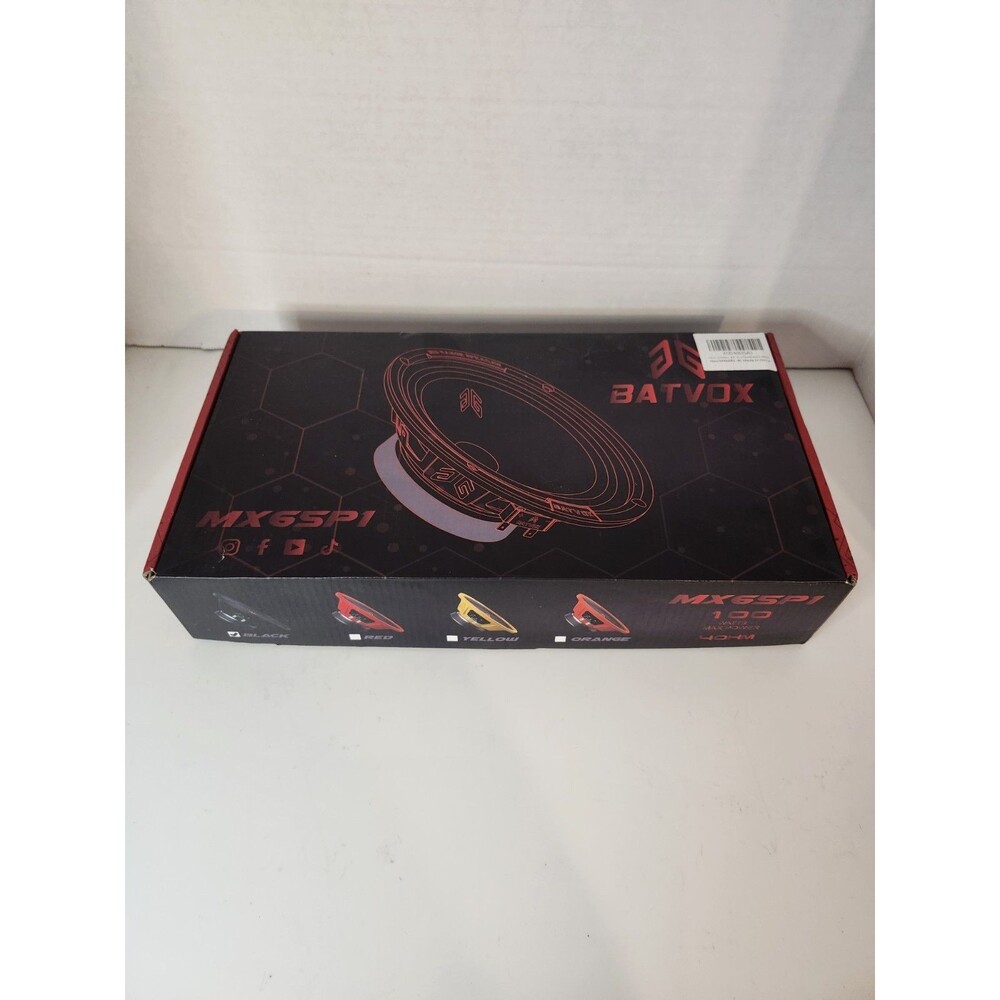 Batvox 6.5" MX65P1 2 Midrange Black Speakers Cars/Trucks